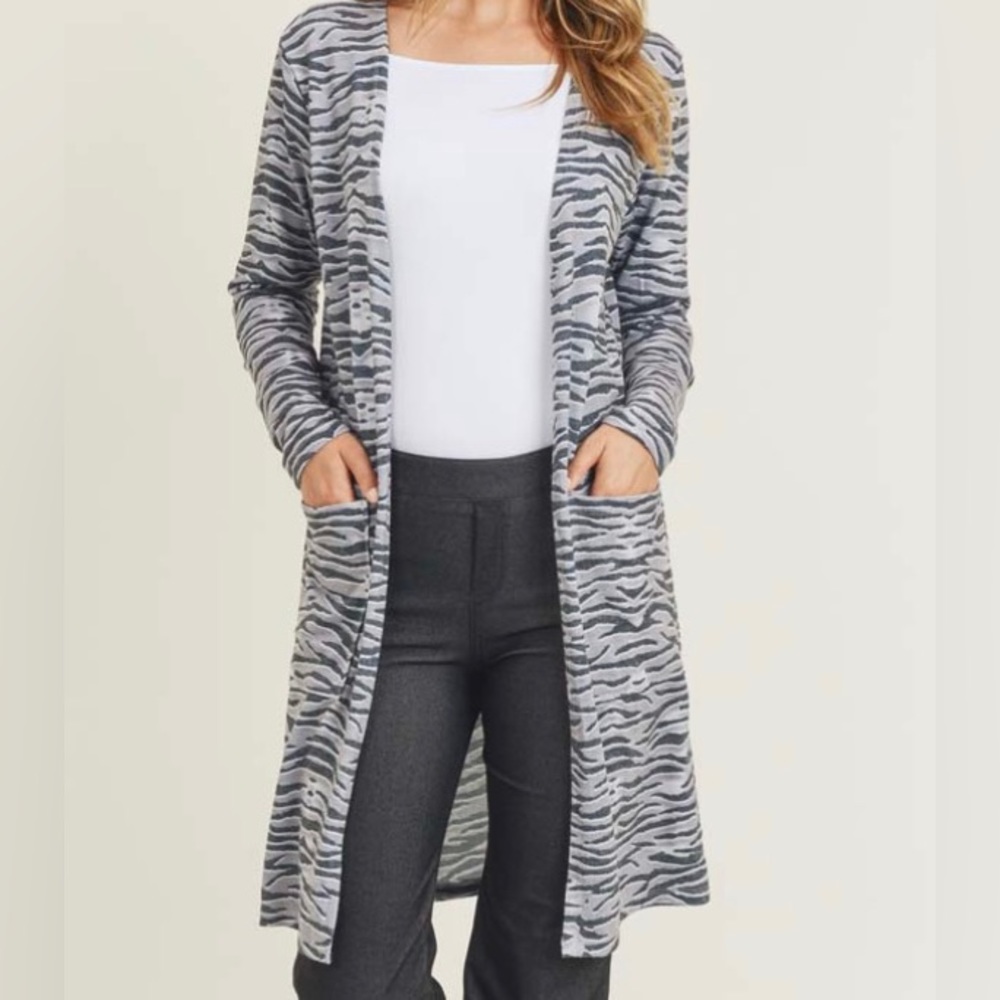 Zebra open Cardigan